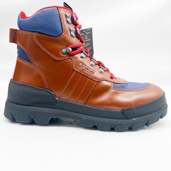 Polo Ralph Lauren Oslo Tactical Leather Boots New in Box - Picture 6 of 16